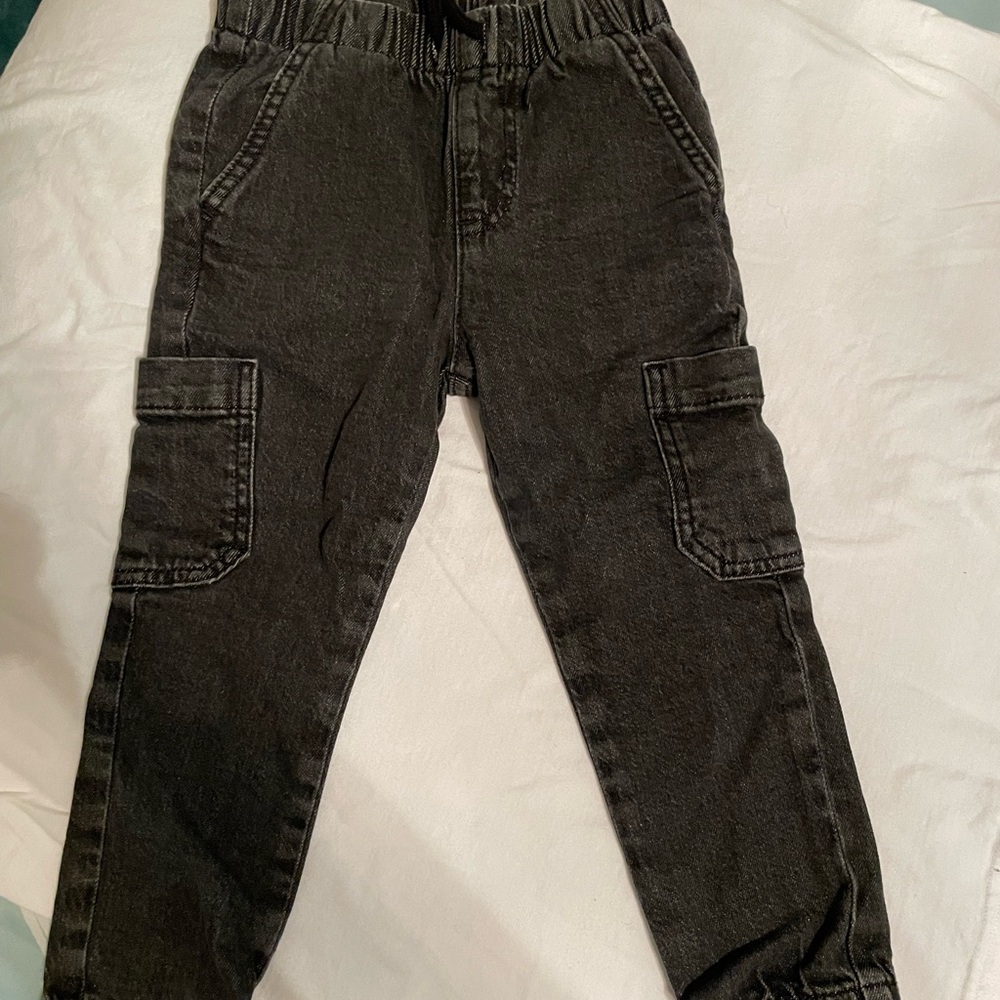 Cat & Jack Charcoal Cargo Pants
